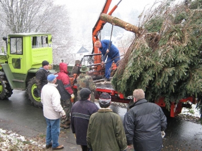 29. November 2008 - Weihnachtsbaum aufstellen_11